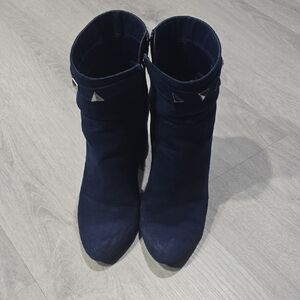 JustFab Midnight Blue Ankle Boots